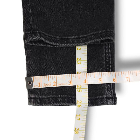 NWOT Everlane High Waist Straight Leg Ankle Denim Jeans Sz. 24x26 Washed Black - Picture 8 of 9